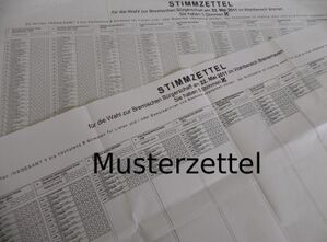 Musterwahlzettel